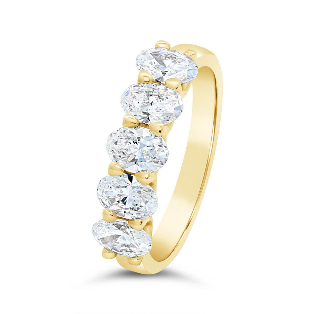 Oval Lab Grown Diamond Band - 5OVU1.5Y - The Diamond Guys