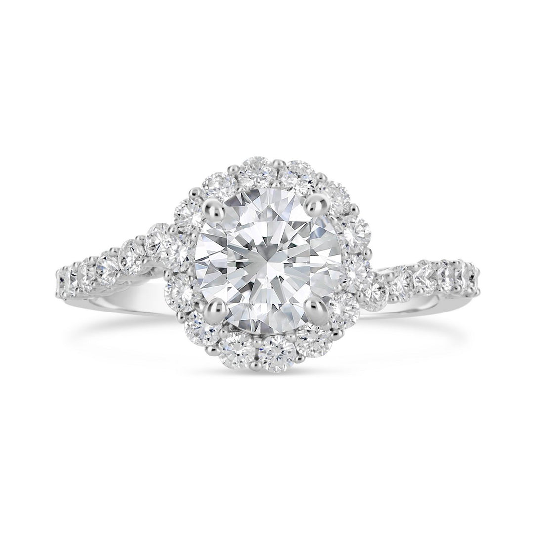 Diamond Halo Engagement Ring - The Diamond Guys