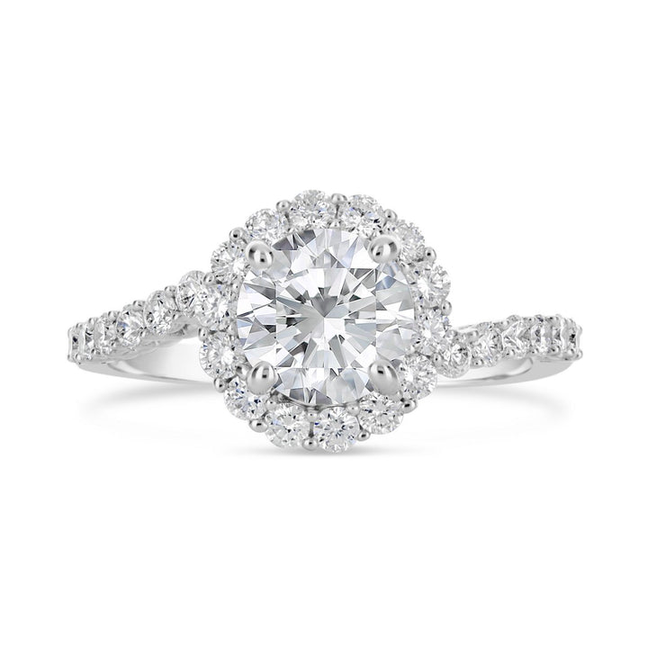 Diamond Halo Engagement Ring - The Diamond Guys