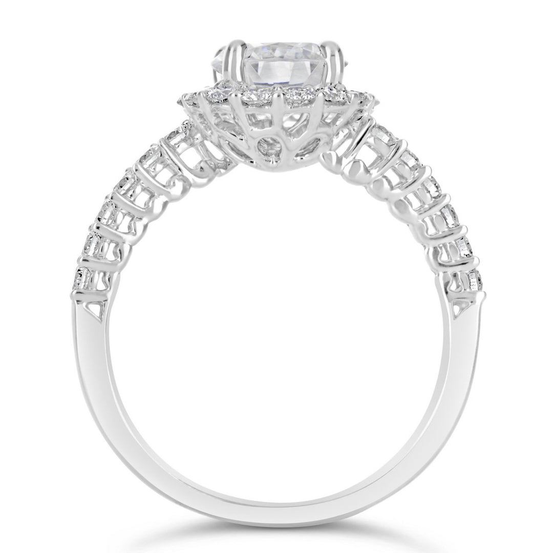 Diamond Halo Engagement Ring - The Diamond Guys