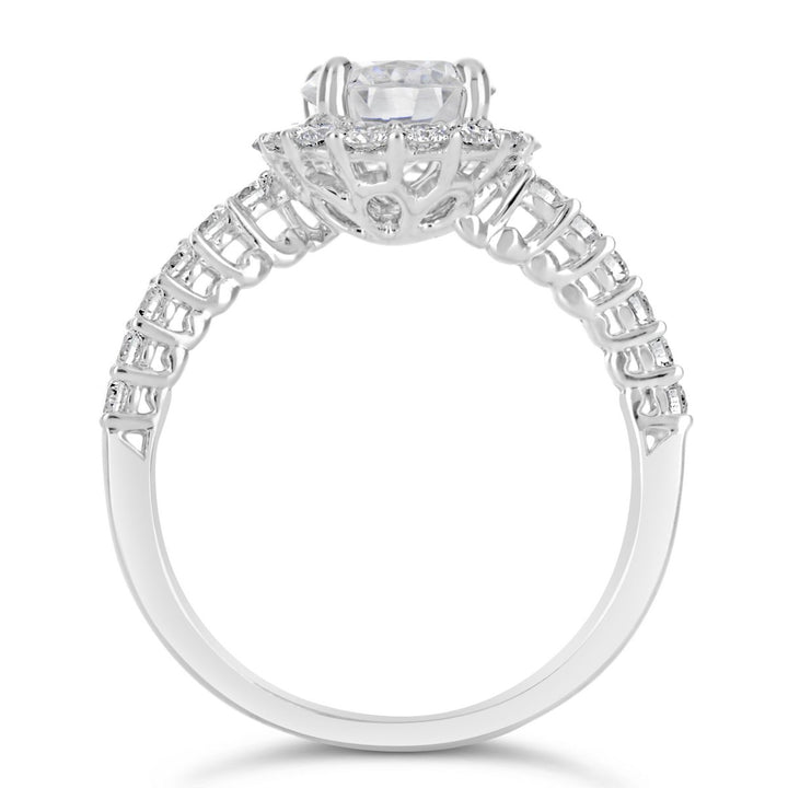 Diamond Halo Engagement Ring - The Diamond Guys