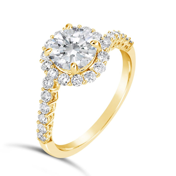 Diamond Halo Engagement Ring - The Diamond Guys