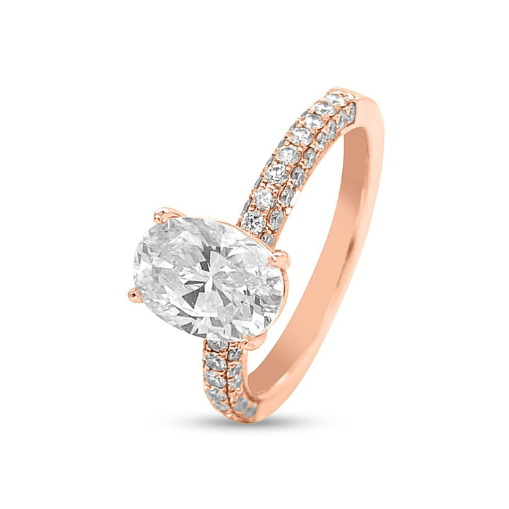 Micro Pave Diamond Engagement Ring - The Diamond Guys