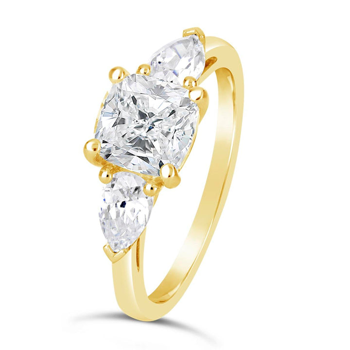 Three Stone Diamond Engagement Ring