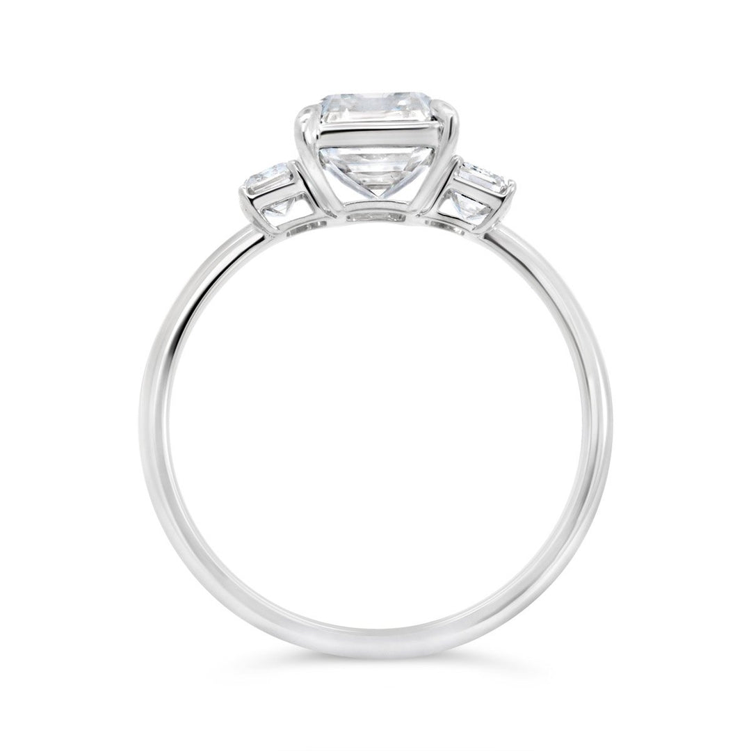Lab Grown Diamond Three Stone Engagement Ring - 250935RW - The Diamond Guys