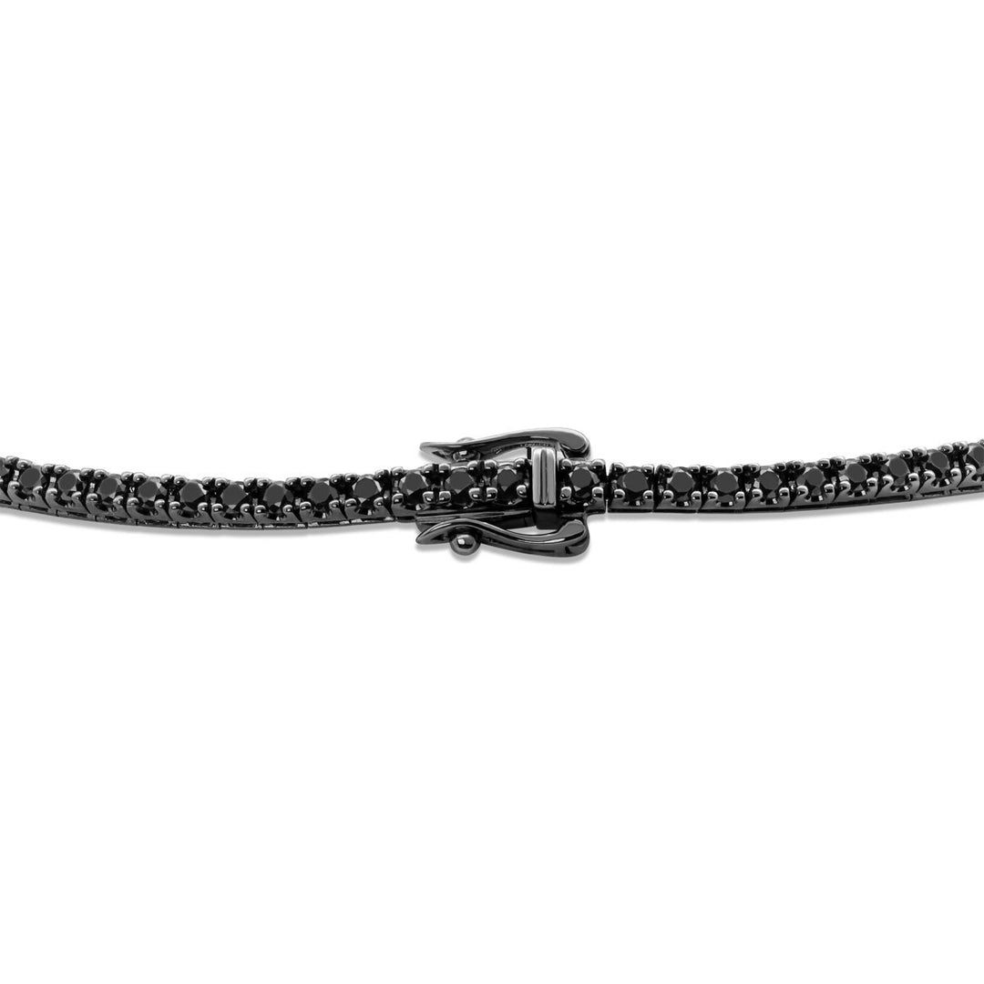 Black Diamonds Tennis Necklace - AN0404