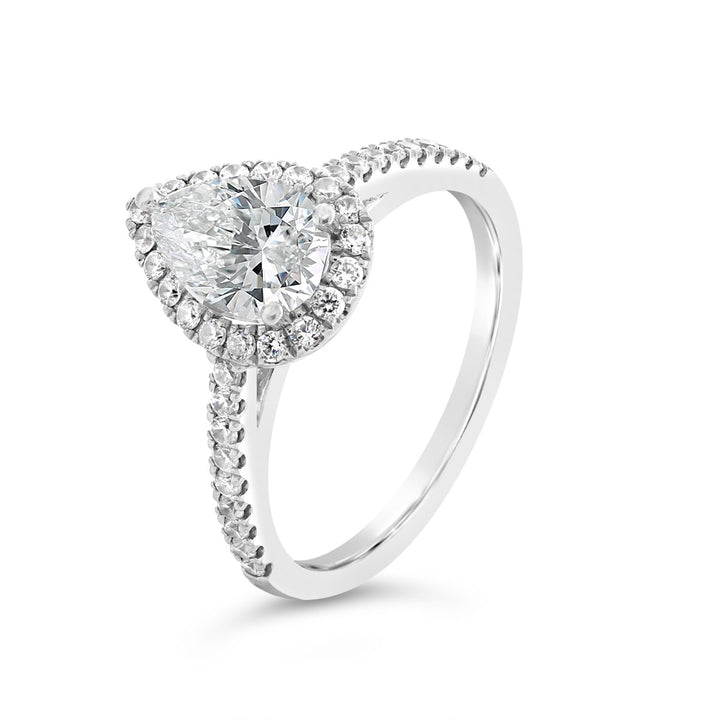 Diamond Halo Engagement Ring - The Diamond Guys