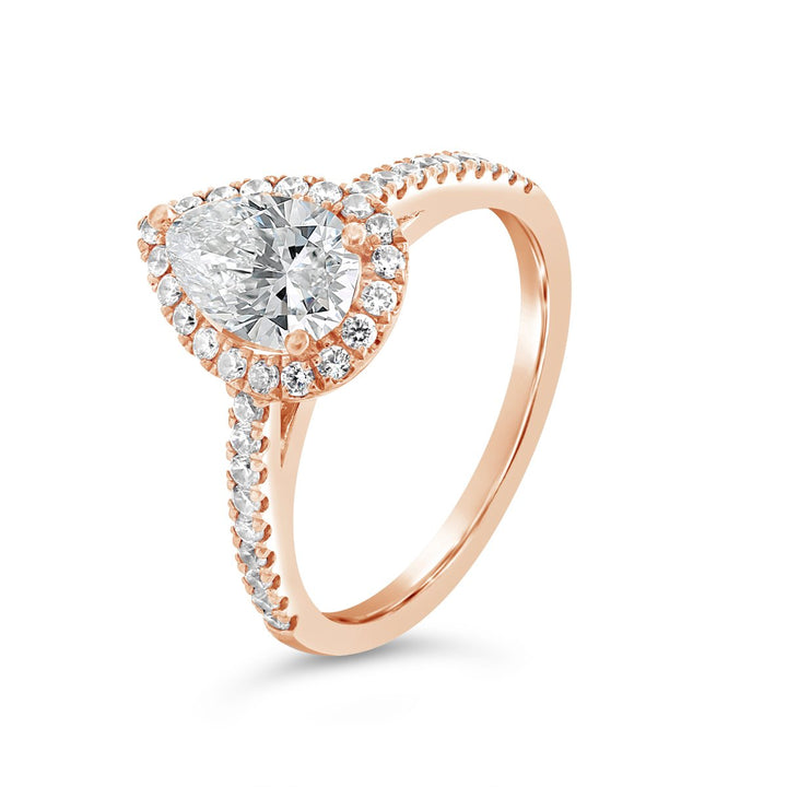 Diamond Halo Engagement Ring - The Diamond Guys