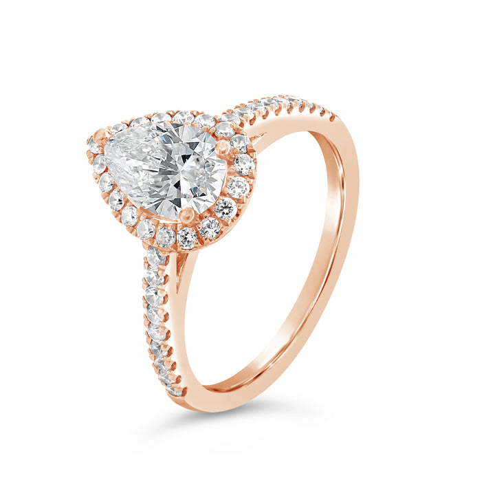 Diamond Halo Engagement Ring - ACB251