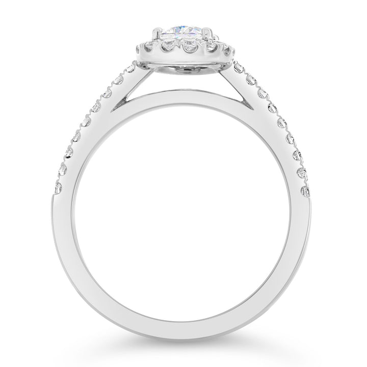 Diamond Halo Engagement Ring - The Diamond Guys