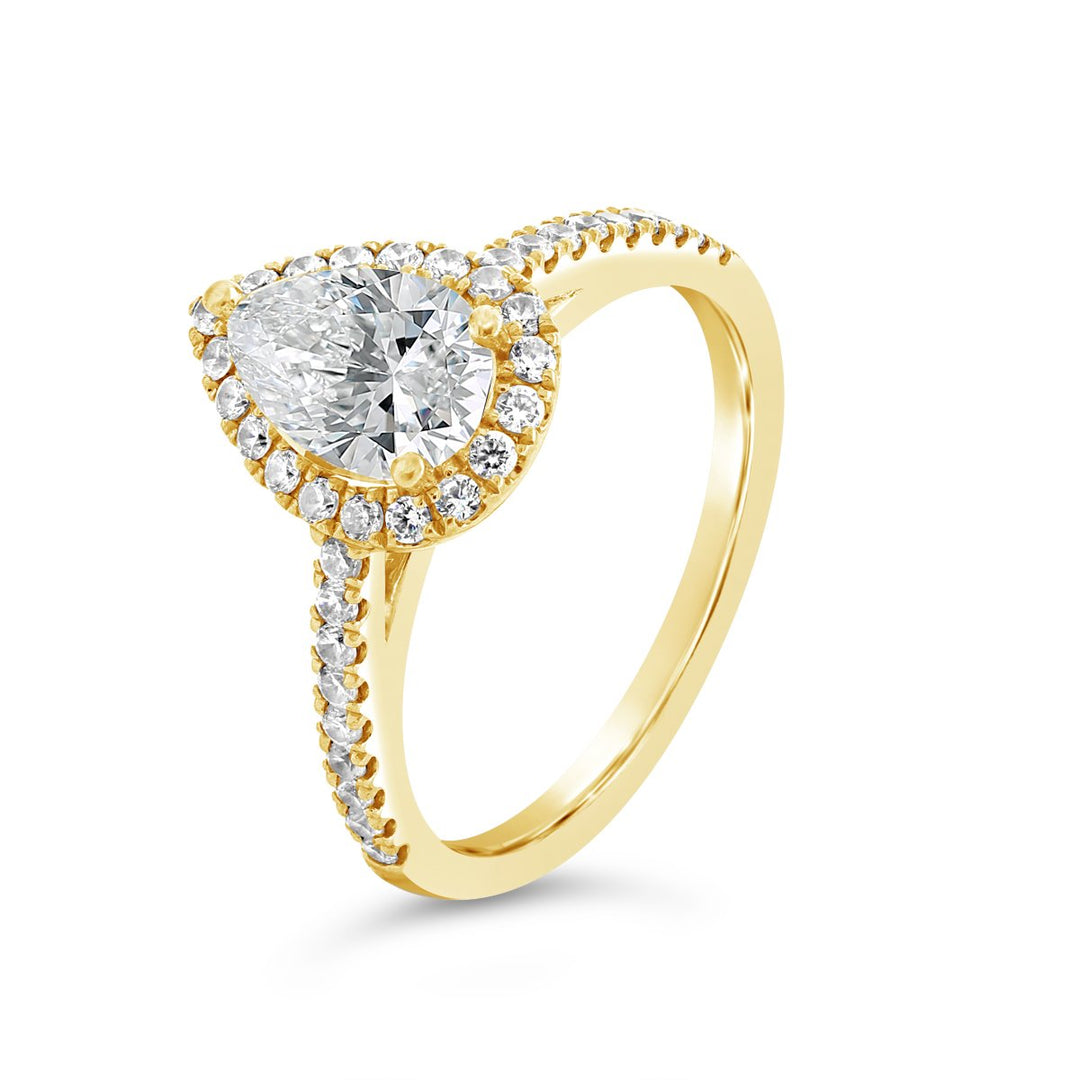 Diamond Halo Engagement Ring - The Diamond Guys