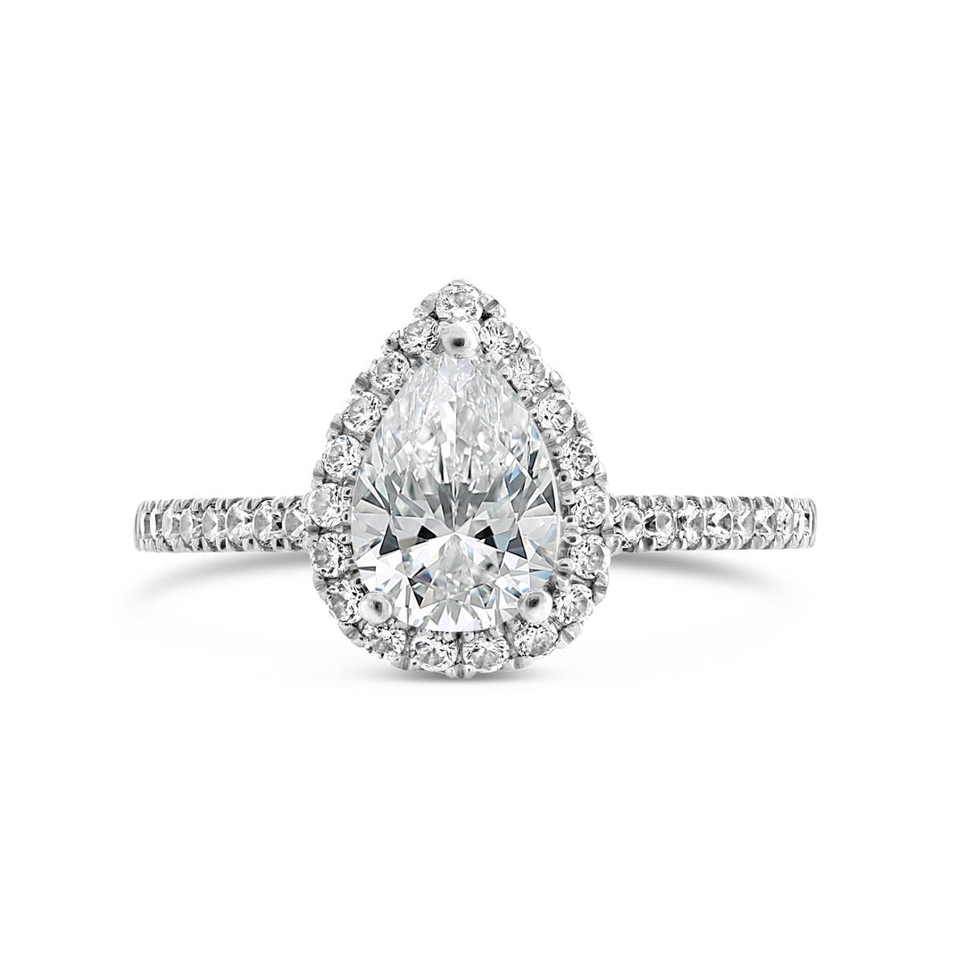 Diamond Halo Engagement Ring - The Diamond Guys