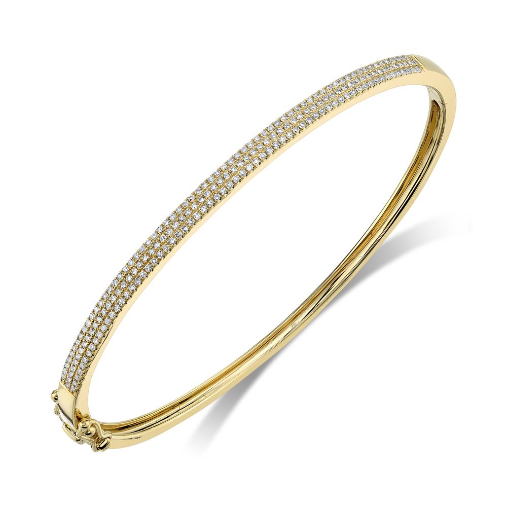 Shy Creation Diamond Pave Bangle - The Diamond Guys