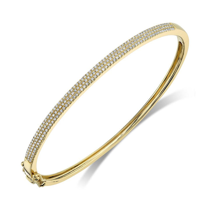 Shy Creation Diamond Pave Bangle - The Diamond Guys