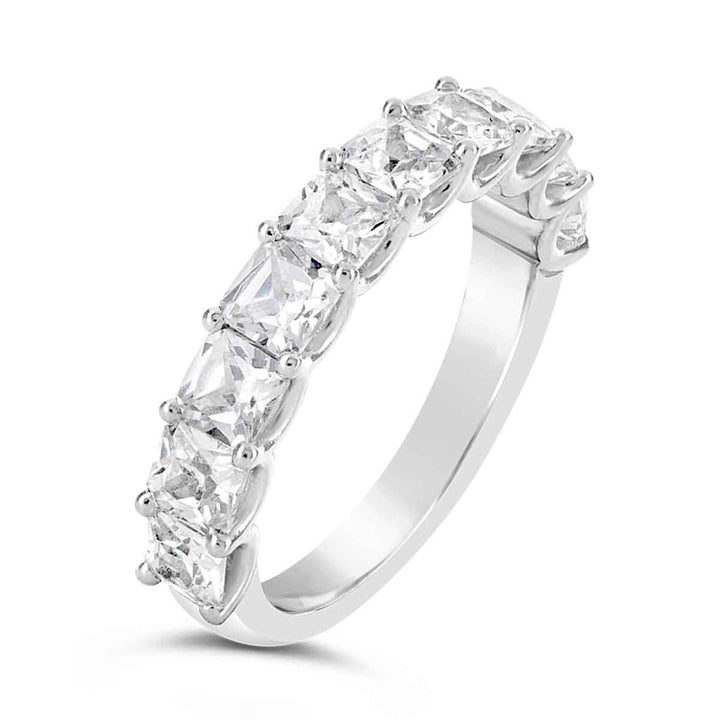 Asscher Cut Diamond Band - YJA8372RBA - The Diamond Guys