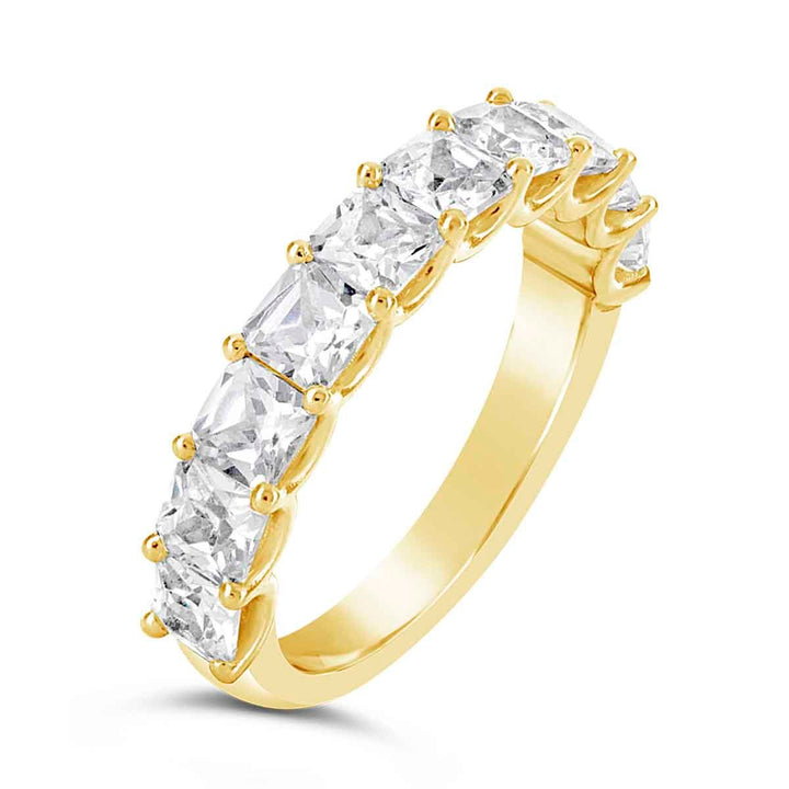 Asscher Cut Diamond Band - YJA8372RBA - The Diamond Guys