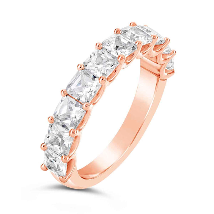 Asscher Cut Diamond Band - YJA8372RBA - The Diamond Guys