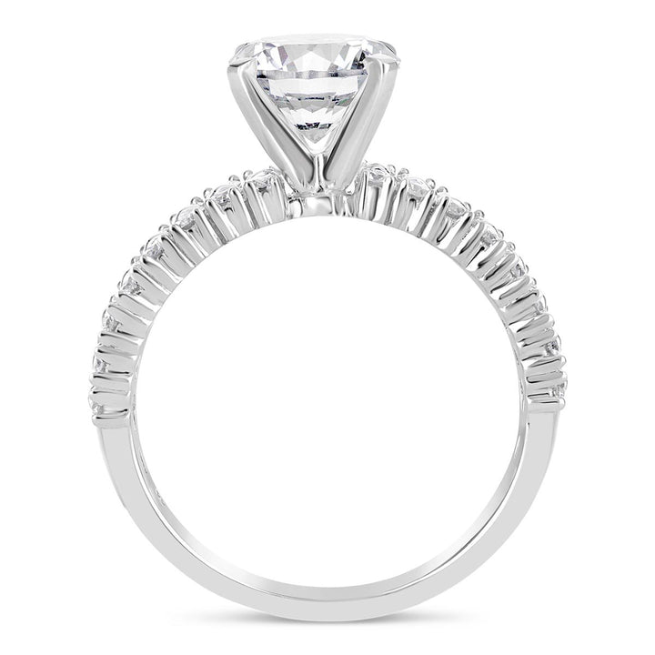 Double Row Diamond Engagement Ring - The Diamond Guys