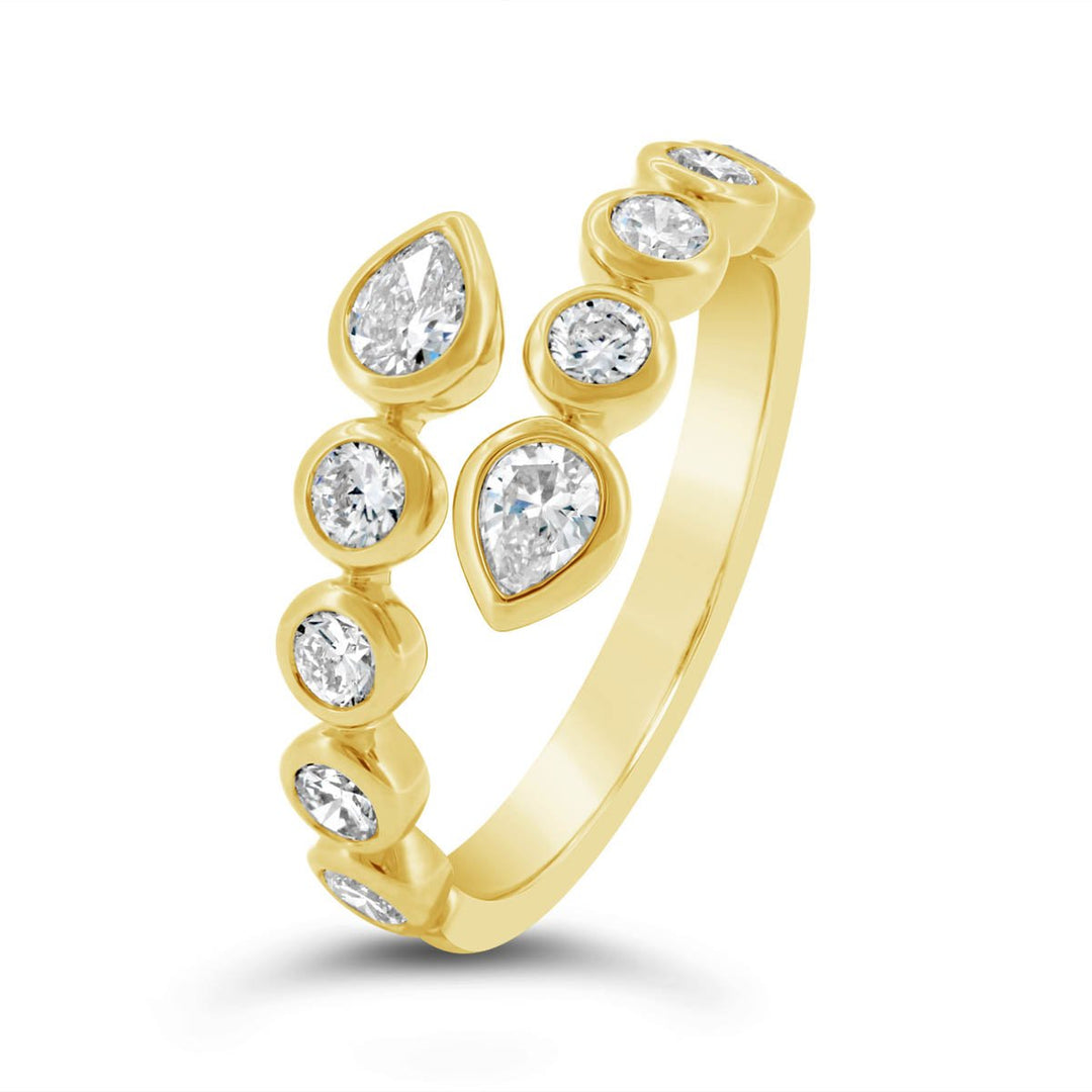 Lab Grown Diamond Bezel Set Crossover Band