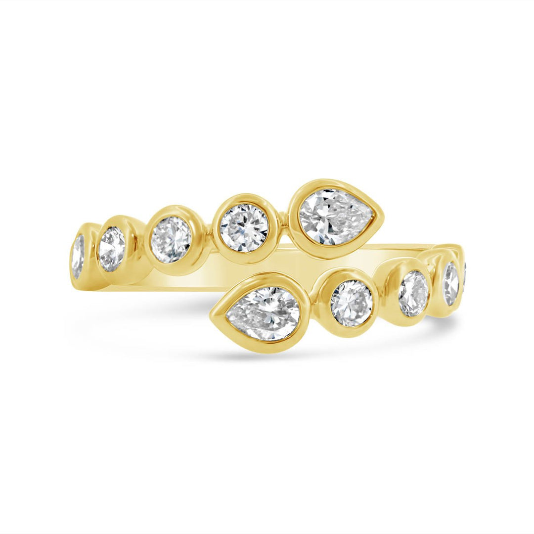 Lab Grown Diamond Bezel Set Crossover Band