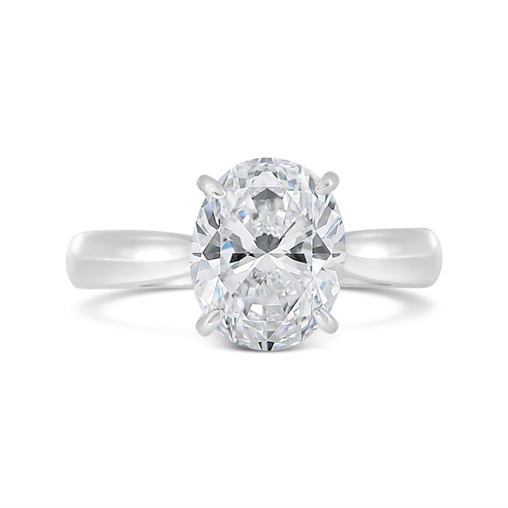 Solitaire Ring with Diamond Hidden Halo - GSR25417