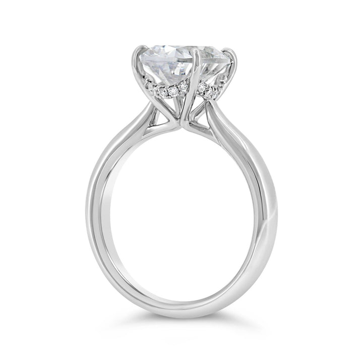Solitaire Ring with Diamond Hidden Halo - GSR25417