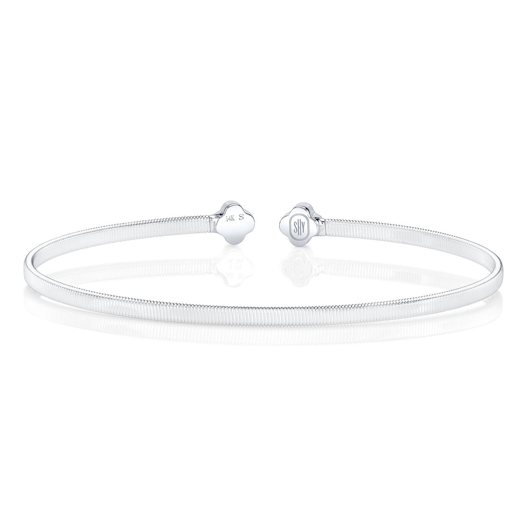 Shy Creation Four Leaf Clover Diamond Bracelet