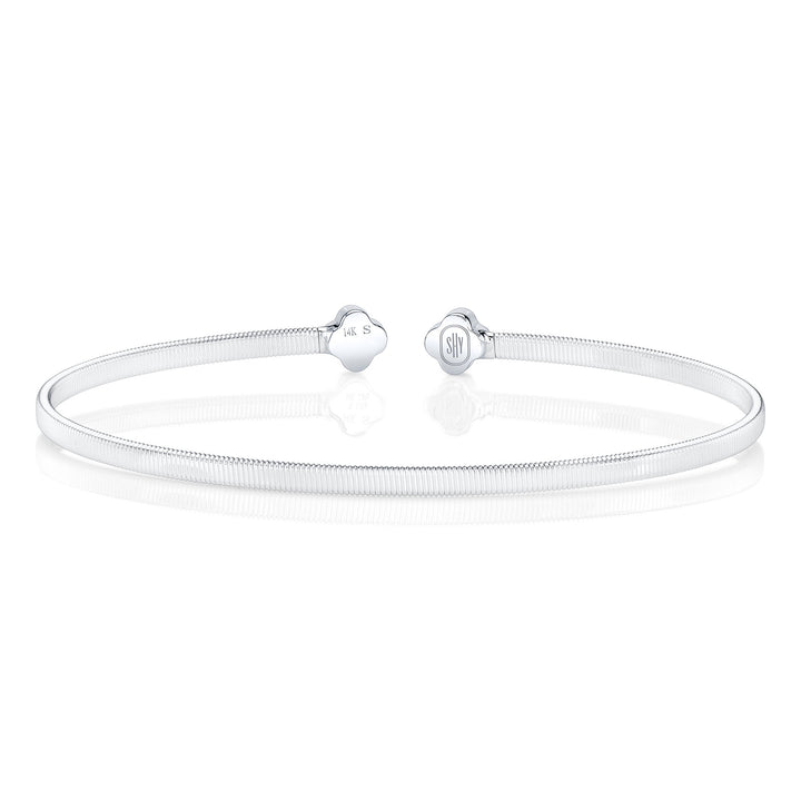 Shy Creation Four Leaf Clover Diamond Bracelet