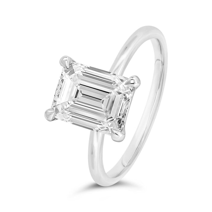 Two Tone Solitaire Engagement Ring - N0550SMA-EC - The Diamond Guys