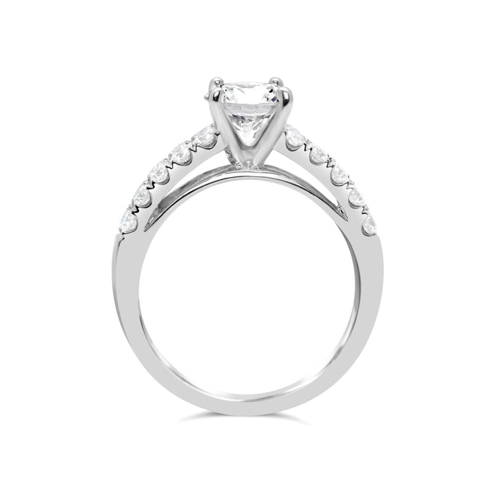 Two Row Diamond Engagement Ring - GR1706