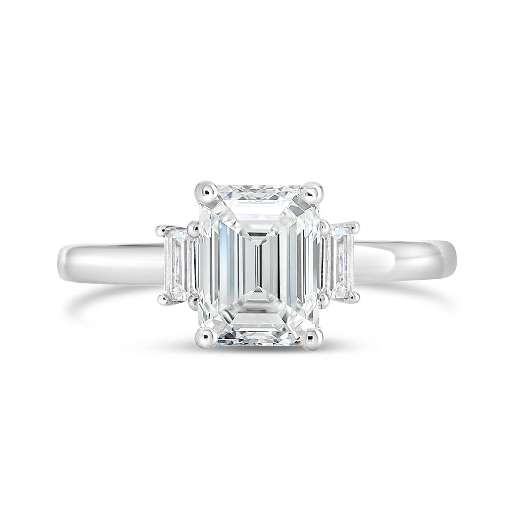 Three Stone Diamond Engagement Ring - ACB252