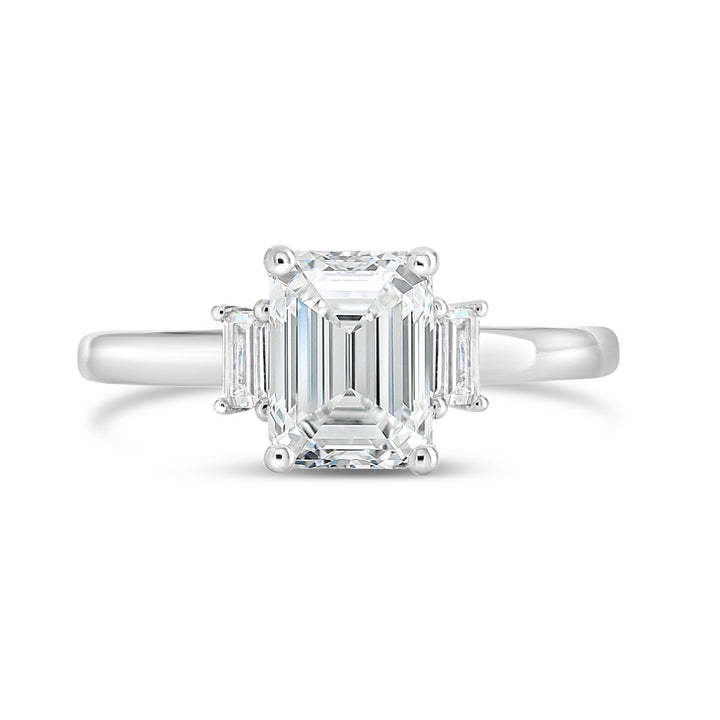 Three Stone Diamond Engagement Ring - ACB252