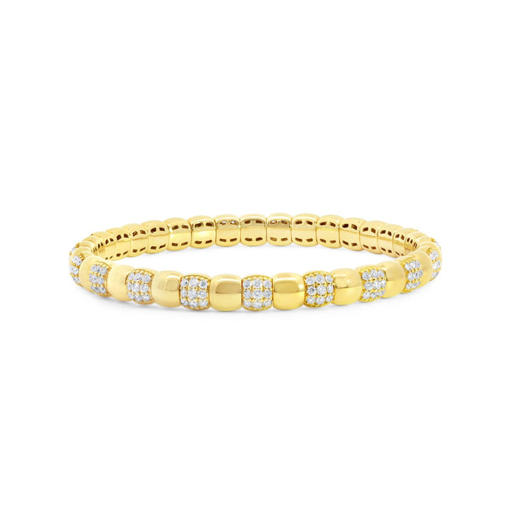 Diamond Stretch Bangle - BG448 - The Diamond Guys