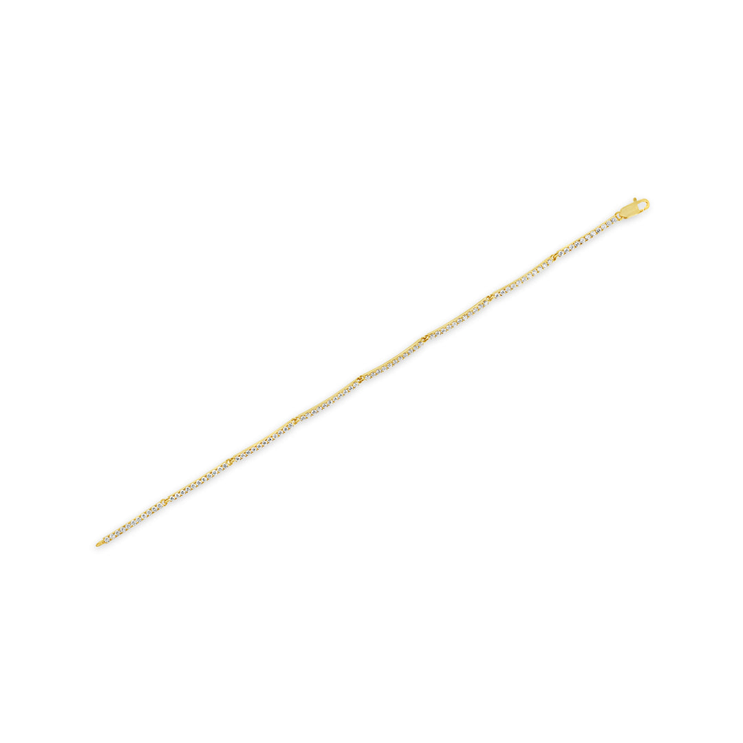 Lab Grown Thin Line Diamond Bracelet