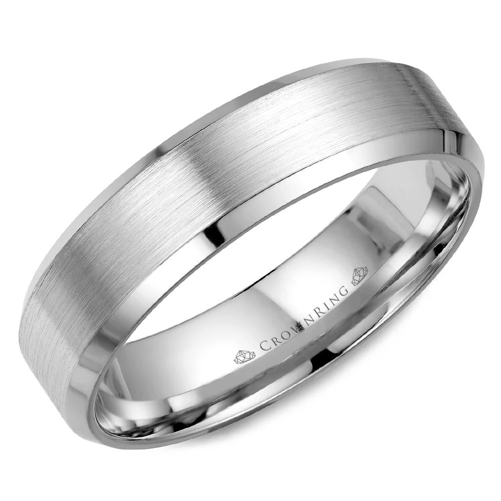 Yellow Gold 6mm Wide Men's Wedding Band - WB-7007Y - The Diamond Guys