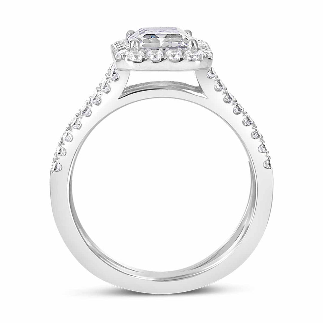 Diamond Halo Engagement Ring
