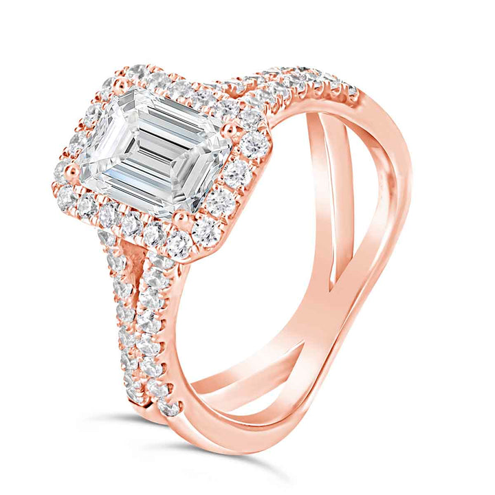 Diamond Halo Engagement Ring