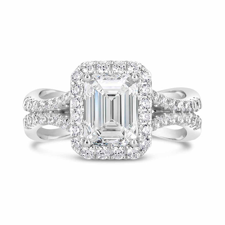 Diamond Halo Engagement Ring