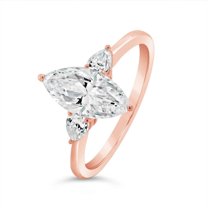 Three Stone Diamond Engagement Ring