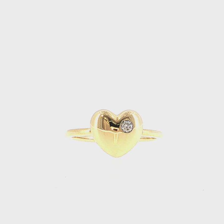 Fashion Heart Diamond Ring