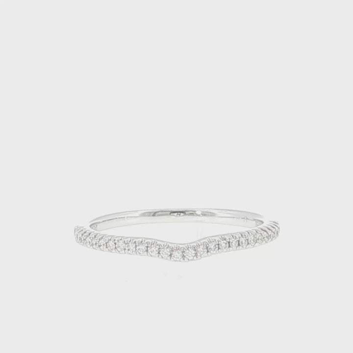 Half Way Set Contour Diamond Band - AR3096-B