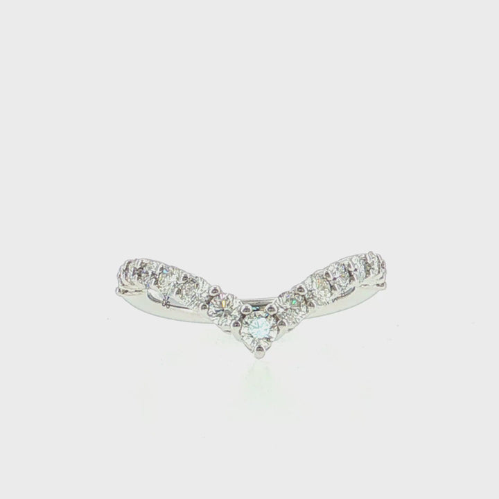 Matching Contour Diamond Band