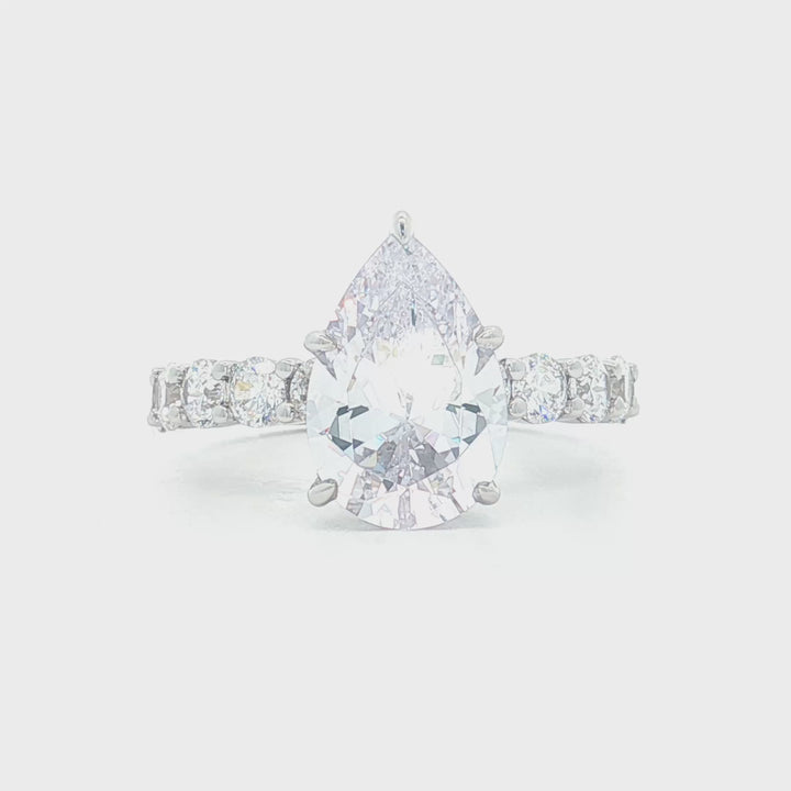 Diamond Engagement Ring with Hidden Halo - YJC6011R-PS