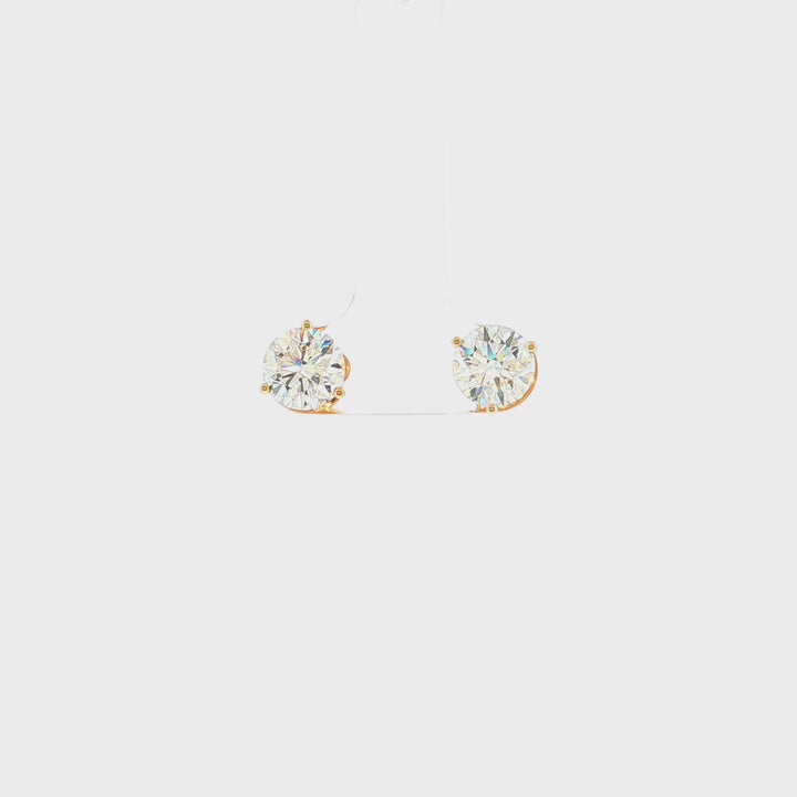 Martini Prong Lab Grown Diamond Stud Earrings (3.00 ct. tw.)