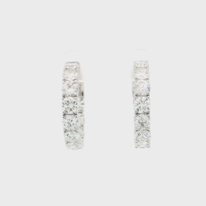 Inn & Out Lab Grown Diamond Hoop Earrings  - 63296EW