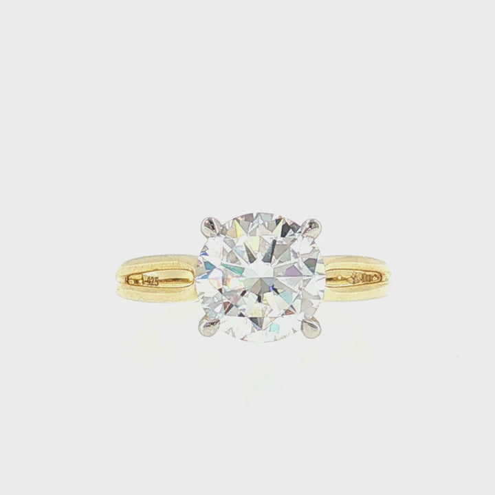 Split Shank Solitaire Engagement Ring - N0011SMB
