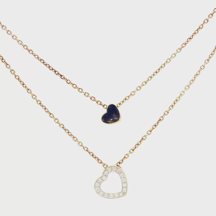 K Di Kuore Diamond Hearts Necklace - K451820