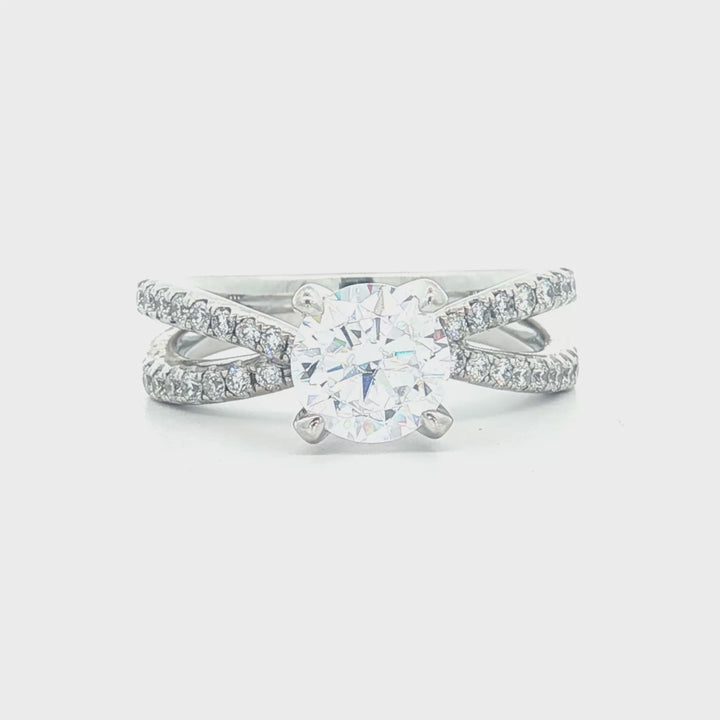 Split Shank Diamond Engagement Ring - GSR06939XR