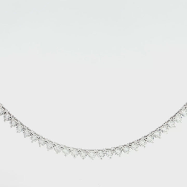 Three Prong Lab Grown Diamond Necklace - (6.77 ct. total weight)