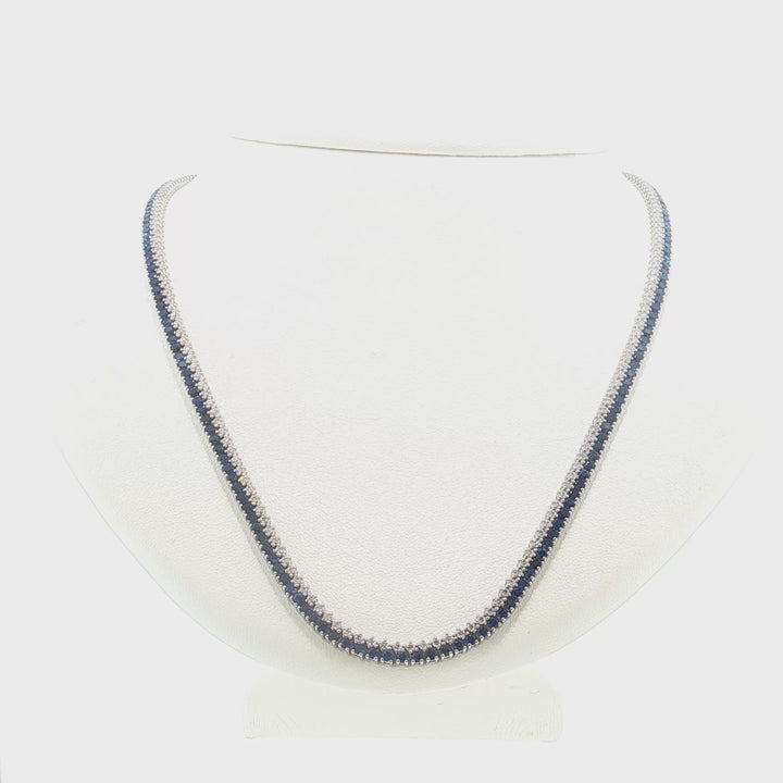 Diamond & Sapphire Necklace